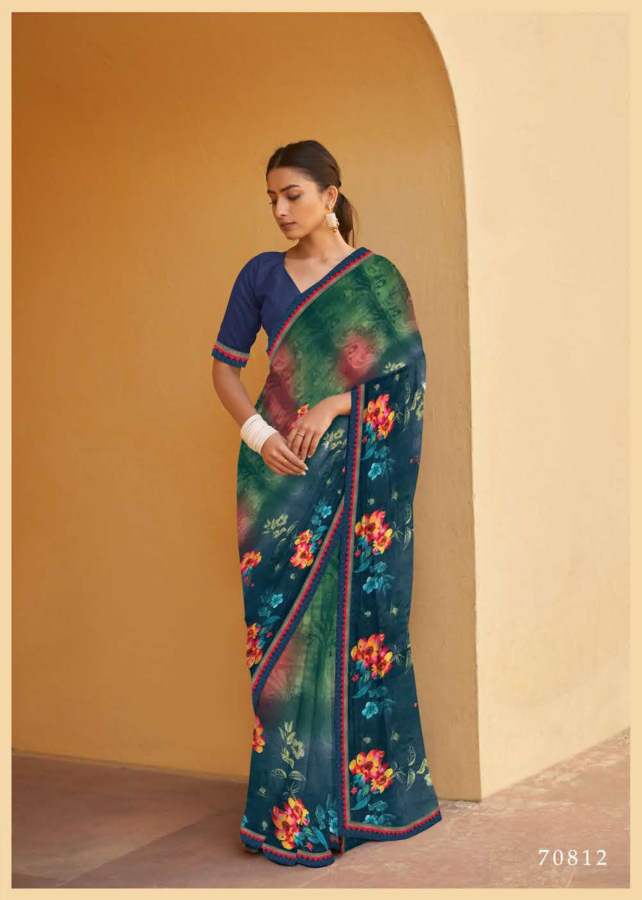 Shangrila Inox 16 Casual Daily Wear Printed Georgette Saree Collection